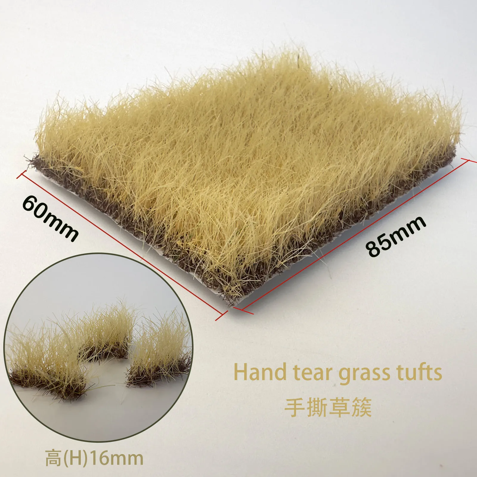 Höhe 16mm Kunstrasen Büschel Miniatur Büsche Pflanzen Cluster Für Diy Modell Sand Tisch Szene Garten Dekoration Material 1Pcs – Detail 7