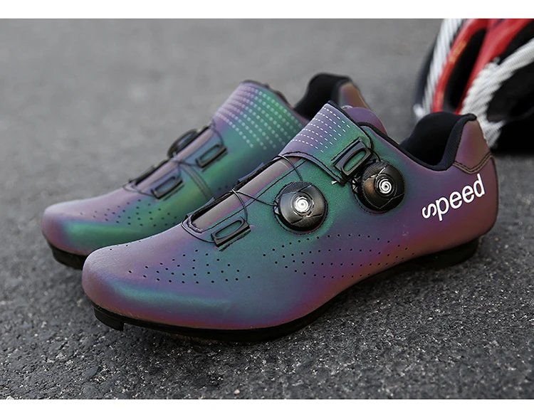 2023 neue Männer Fahrrads chuhe leichte und atmungsaktive Road Lock Radsport Renn schuhe SPD Speed Radsport Sportschuhe Größe 38-47 – Detail 17