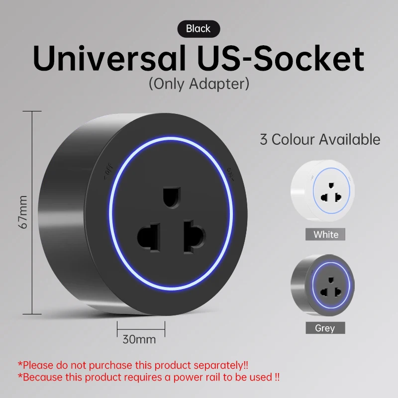 Universal Power Outlet for Home and Office - Easy, Punch-Free Installation