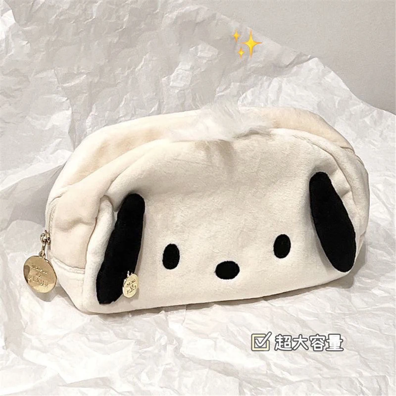 Kitty Pochacco Cute Plush Japanese Ins Style Pencil High-capacity Case Pencil Case Student Stationery KT Cat Cartoon Gift