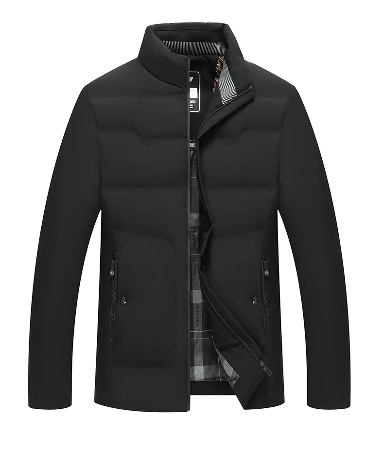 Top Grade Middle-aged Men's Bubble Puffer Parka Jacket Windbreaker Coat Winter Warm Thickened Short Outerwear