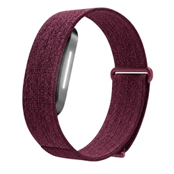 Breathable Adjustable Nylon Sport Strap - Smartwatch Accessory Bracelet (Wine Red)