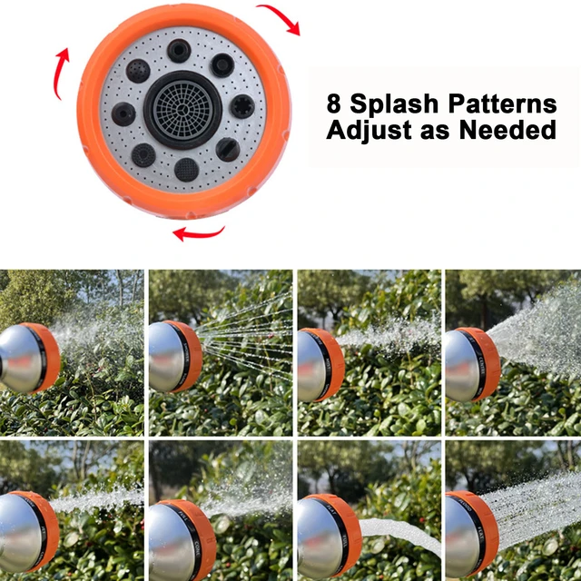 Garden Hose Water Nozzle Soap Sprayer Water Hose Nozzle With Dispenser  Multi Patterns Hose Attachment Watering