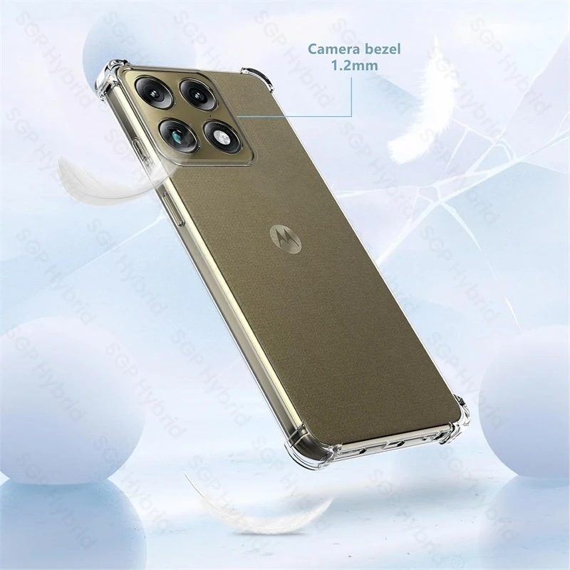 Premium Clear Silicone Shockproof Case with Airbag Cushioning - 1.5MM Thick