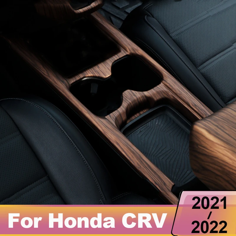

Для Honda CRV 2021 2022 ABS углеродное Украшение Интерьера Автомобильные наклейки держатель стакана воды декоративная рамка автомобильное украшение