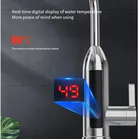 Chauffe-eau électrique 3000W, robinet de cuisine, eau chaude et froide, double usage, affichage LCD, chauffe-eau instantané, robinets d'eau 6