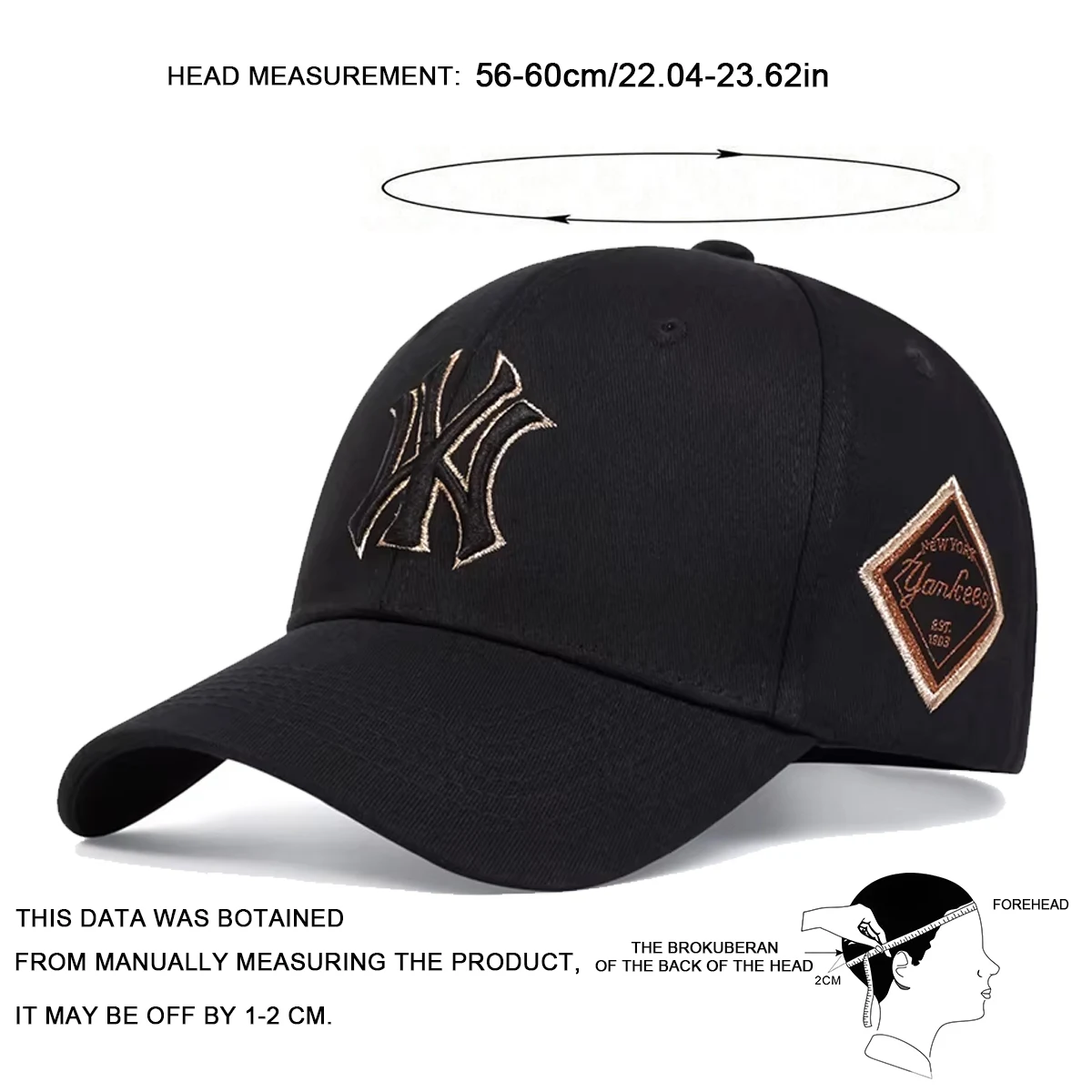 Unisex Letter Embroidery Baseball Caps Spring and Autumn Outdoor Adjustable Casual Hats Sunscreen Hat Sports Cap - Image 6