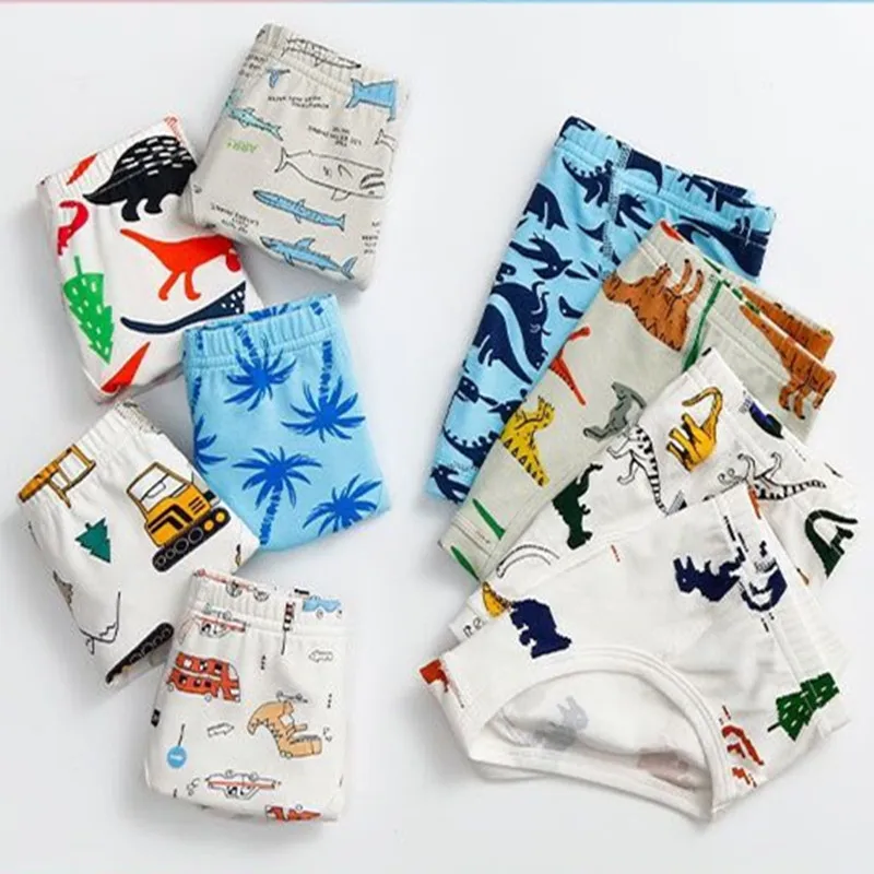 Boys Underwear 5Pcs/Lot Boys Underpants Boys Underwear Cartoon Shorts Panties for Baby Boy Kids Clothes Teenagers Comfortable Briefs