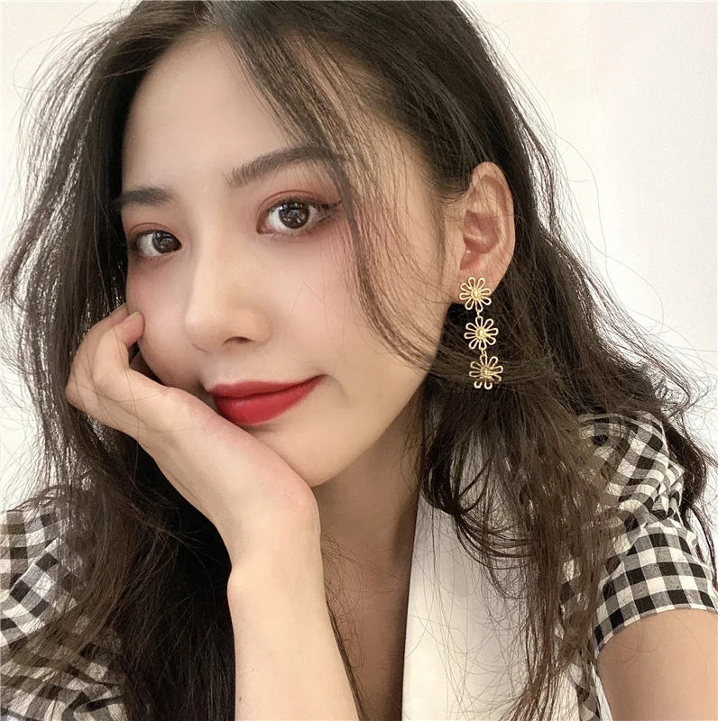 Bohemian Flower Dangle Earrings For Women