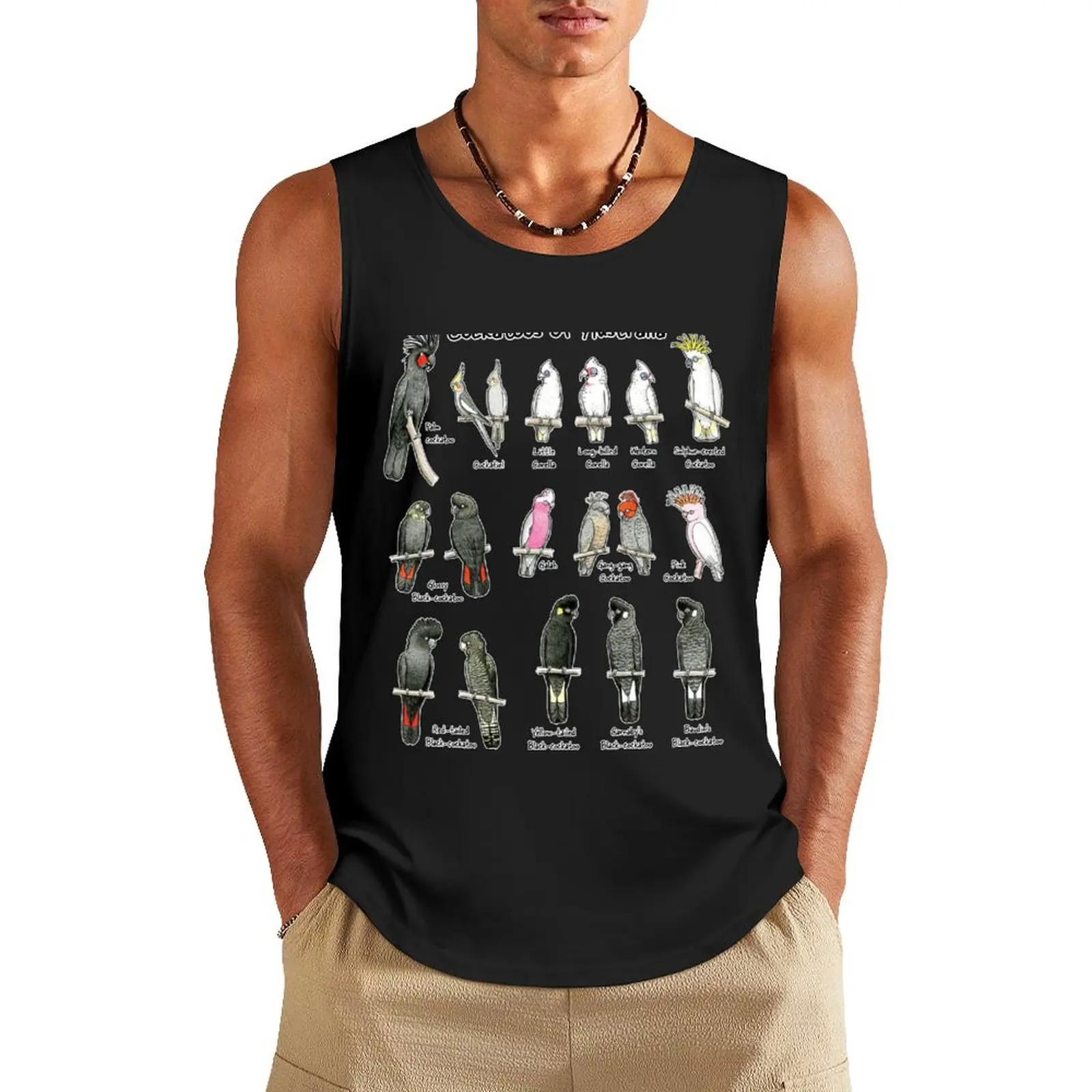 

Cockatoos of Australia - Raising funds for Birdlife Australia Tank Top Body man Sleeveless top