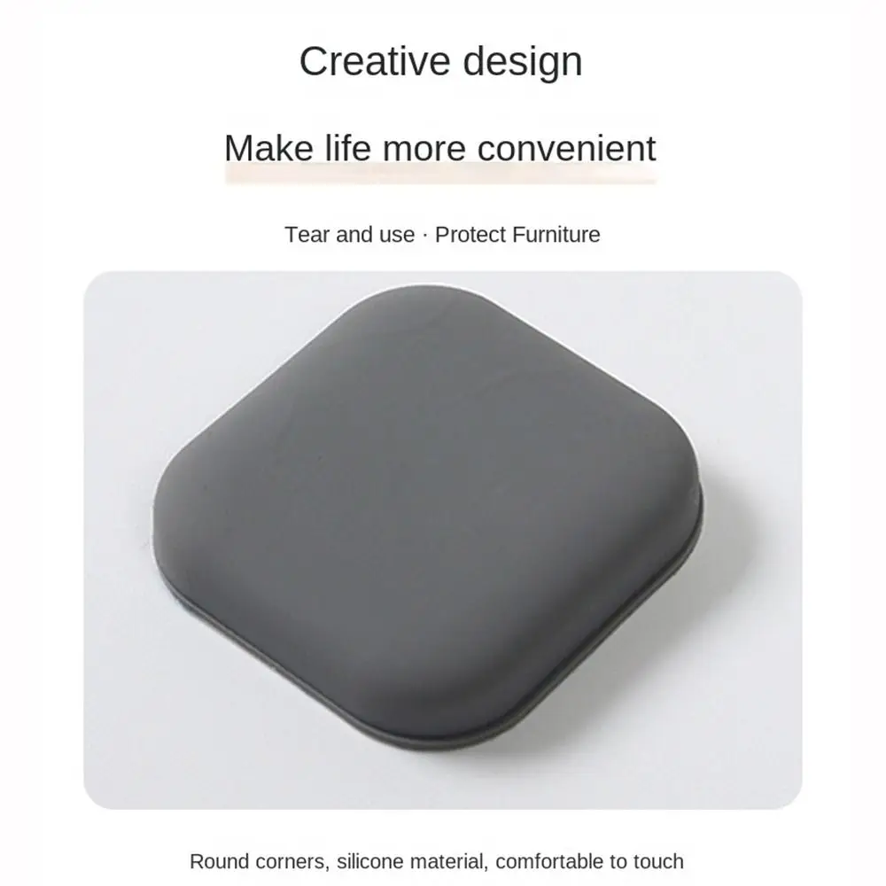 Silicone Door Stopper Wall Protector Door Crash Pad Anti-collision Mute Bumper