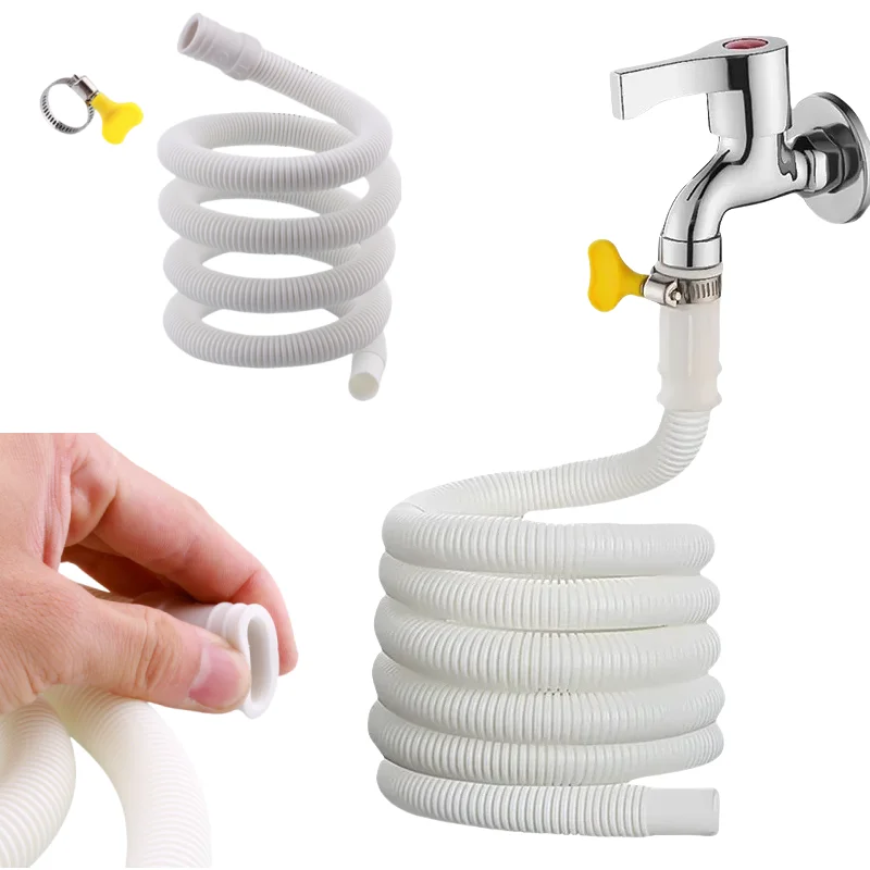 Flexible Drain Hose Pipe Extension for Air Conditioners, Washing Machines, and Kitchen Faucets (1-4M)