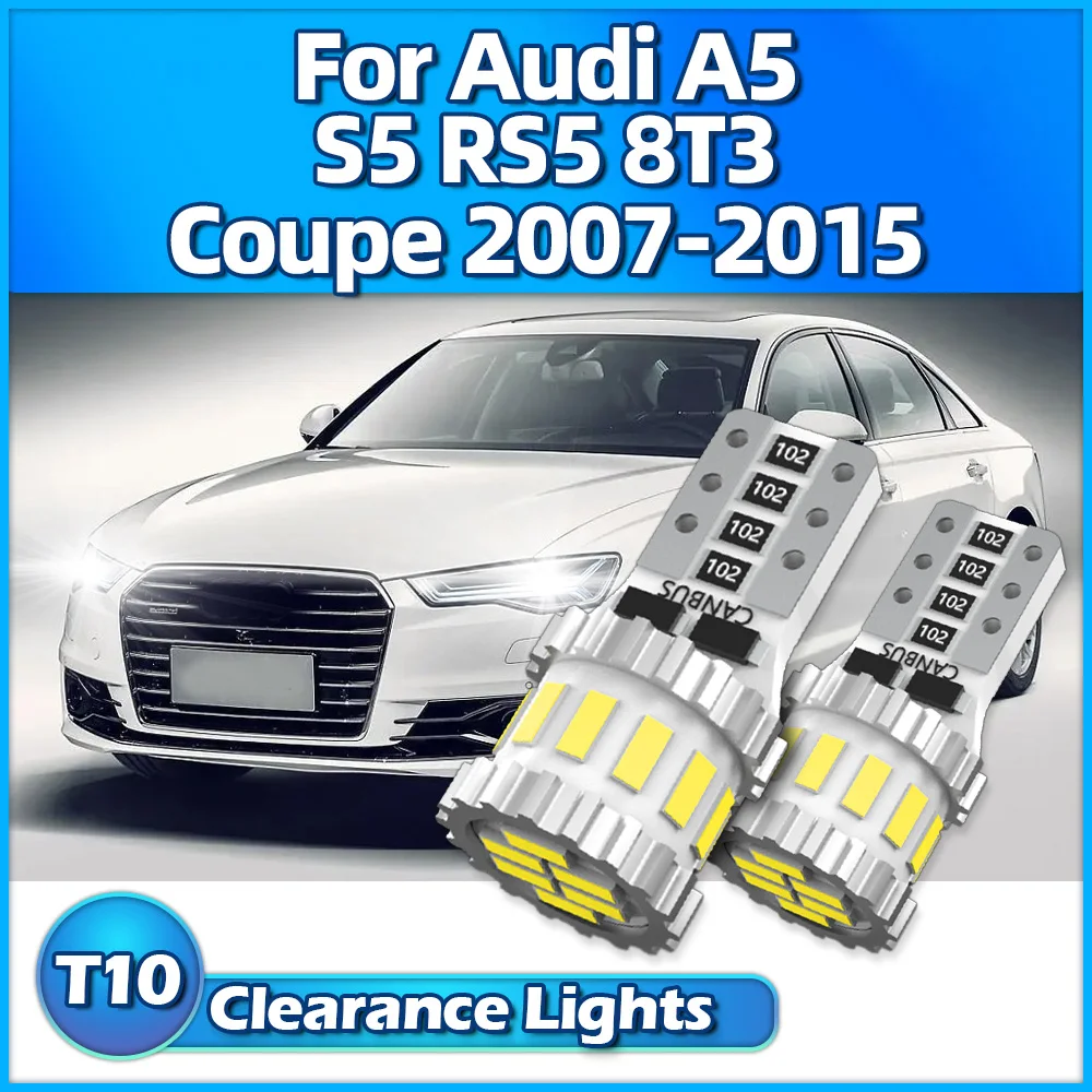 

Auto T10 W5W LED Bulb 194 168 Clearance Light 3400LM Car Parking Lamps For Audi A5 S5 RS5 8T3 Coupe 2007-2012 2013 2014 2015