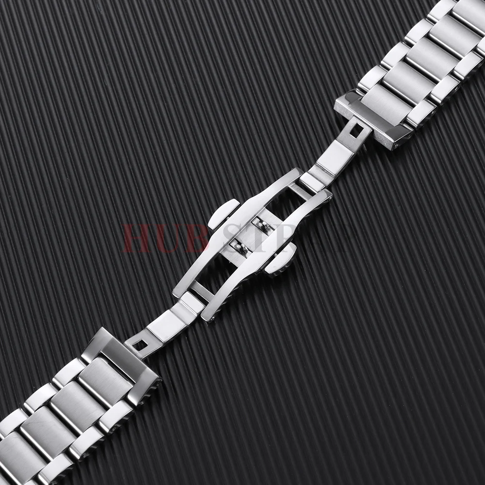 Stainless Steel Solid Metal Watchband Bracelet with Tool