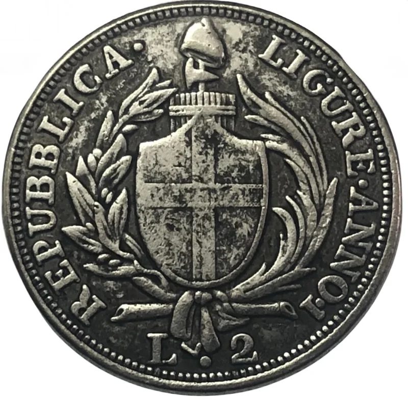 1798 Repubblica Di Genova (Ligurian Repubblica) (Italiano Uniti) 2 Lire
