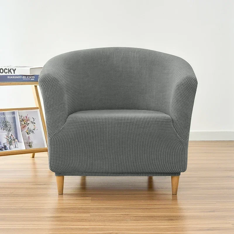 New Tub Armchair Sofa Cover Slipcover Home Decor Anti-dirty Warm Club Single Sofa Cover Elastic Chair Covers for Living Room 6
