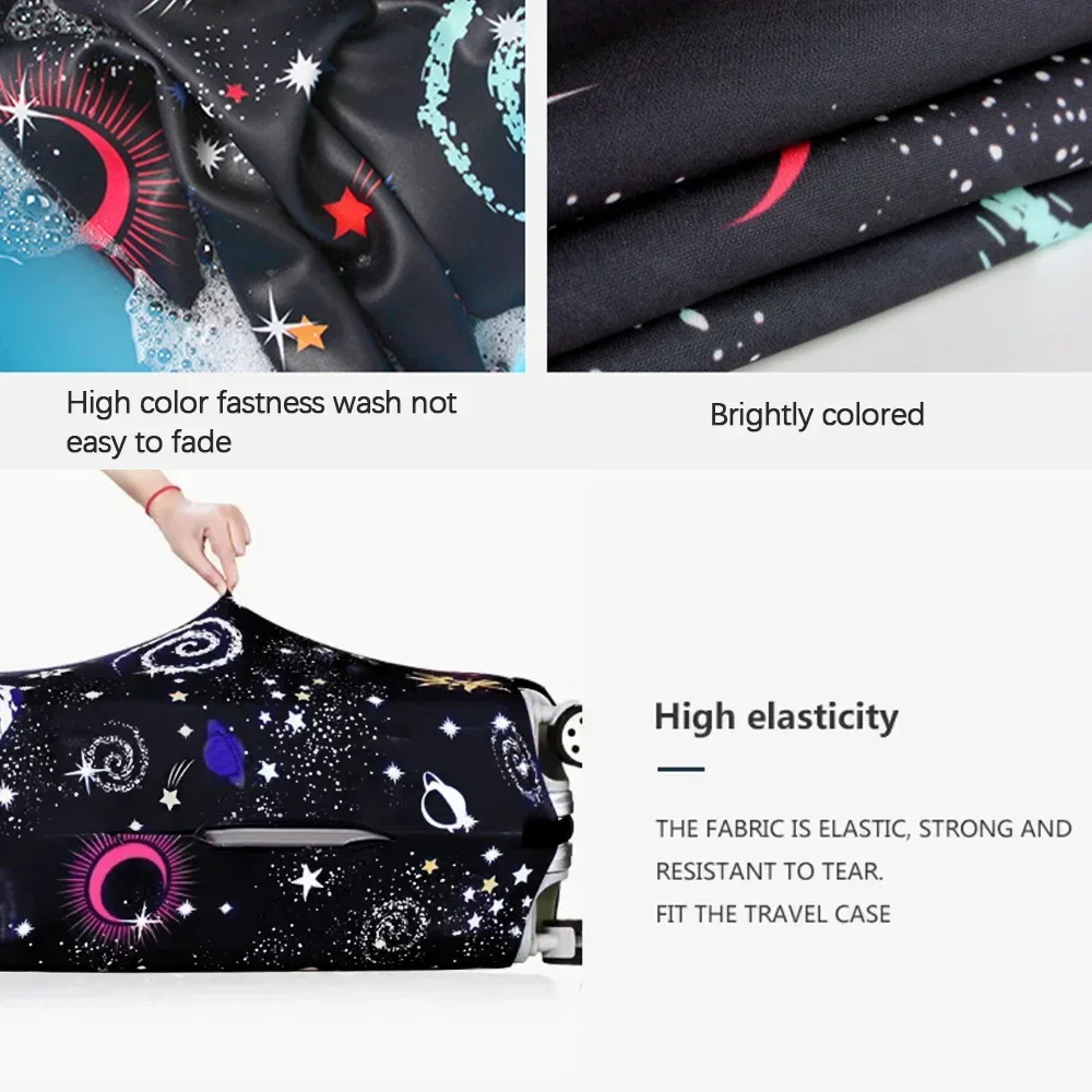 Luggage Cover Stretch Fabric Suitcase Protector Baggage Dust Case Cover Suitable for18-32 Inch Suitcase Travel accessories luggage cover