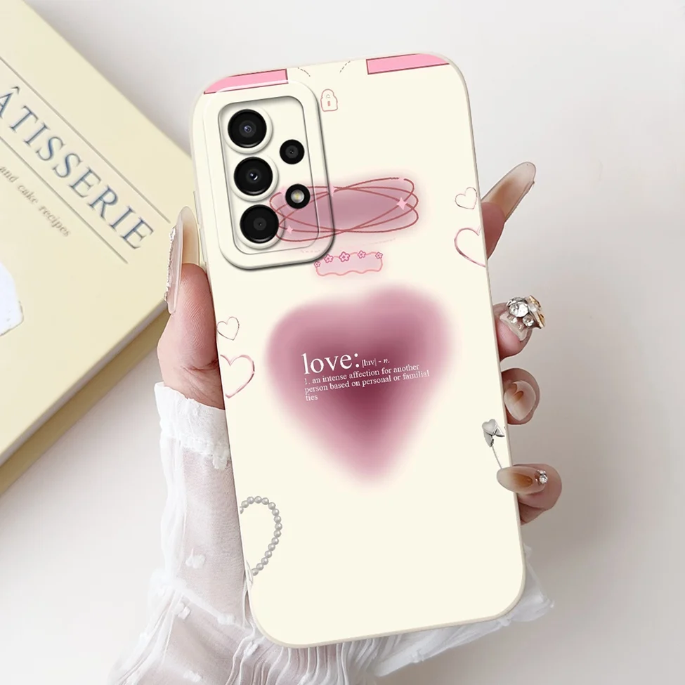 For Samsung A13 4G Case A135F Silicone Cute Fashion Butterfly Flower Love Painted Cover For Samsung A13 Galaxy A13 4G Phone Case