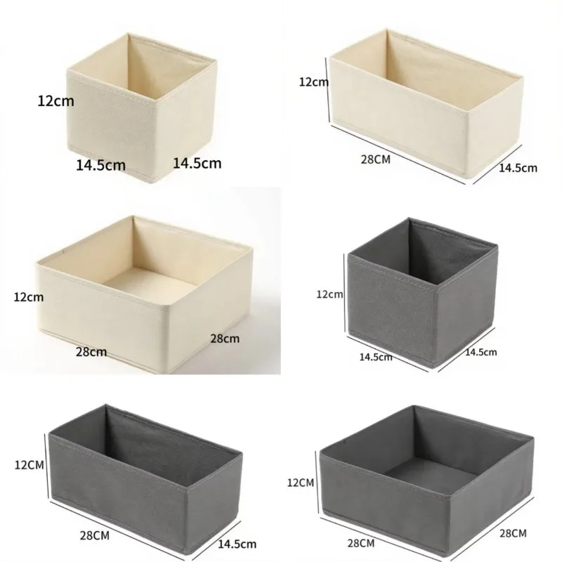 Underwear Organizers Foldable Storage Box for Cabinets Drawers Wardrobe Clothes Bra Underwear Socks Pants