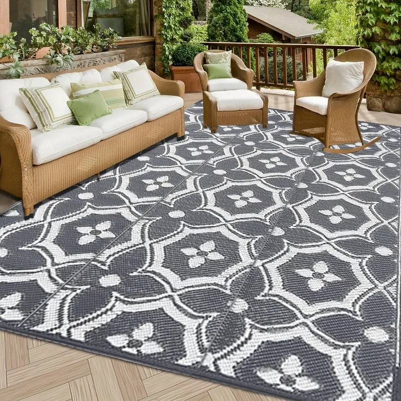 180x120 cm Tappeto in Paglia di Plastica per Esterni per Patio, impermeabile, reversibile,tappeto da campeggio, in plastica, per interni, per giardino, camper, barbecue, spiaggia