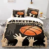 Boys Basketball Bedding Set Sports Theme 3D Ball Duvet Cover Full King For Teen Men Microfiber Competitive Game Comforter Cover 4