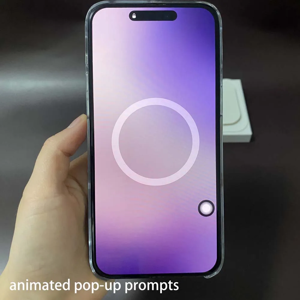 Crystal Clear Protective Case with Touch Camera Button for Wireless Charging Compatibility