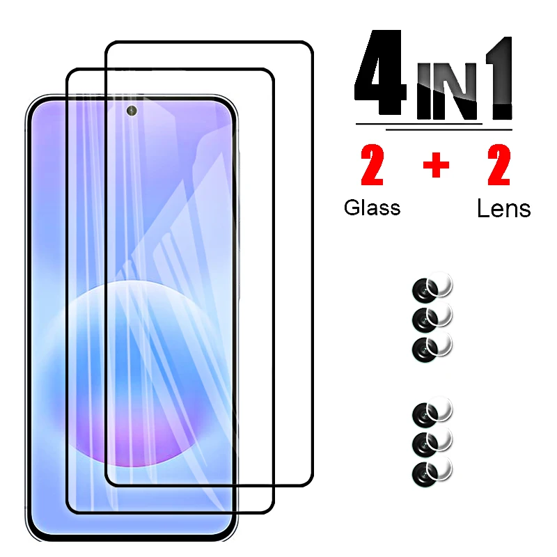 Premium Tempered Glass & Soft Film Full Cover Screen and Camera Protector