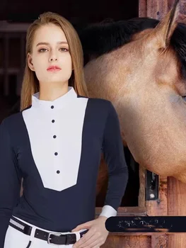 Slim-Fit Knitted Equestrian Polo 1