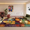 Nordic Abstract Living Room Carpet Modern geometric Bedroom Large Area Rugs Washable Home Lounge Carpets Anti-slip Bathroom Mat 3