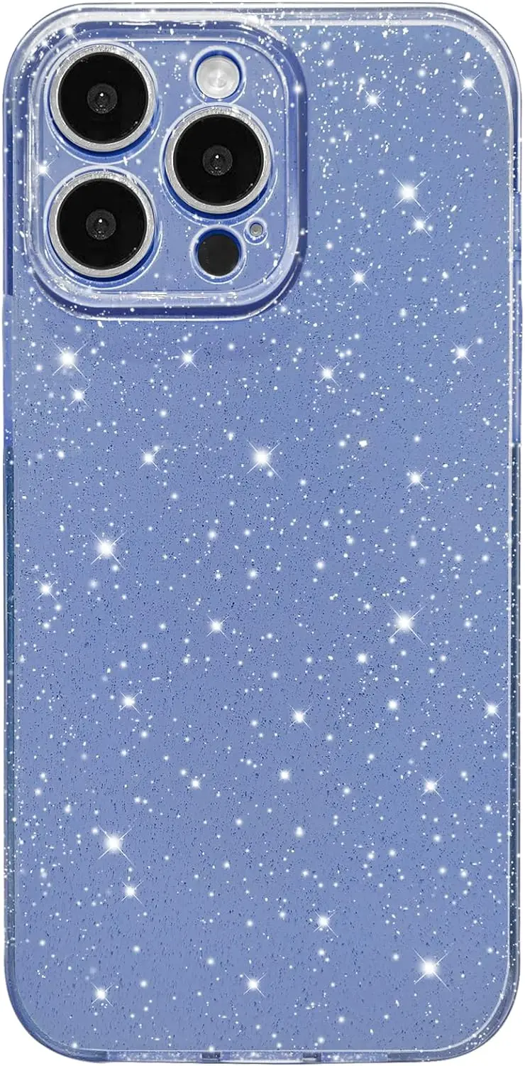 Sparkling Pink Glitter Phone Case for Women and Girls - Stylish Protective Cover
