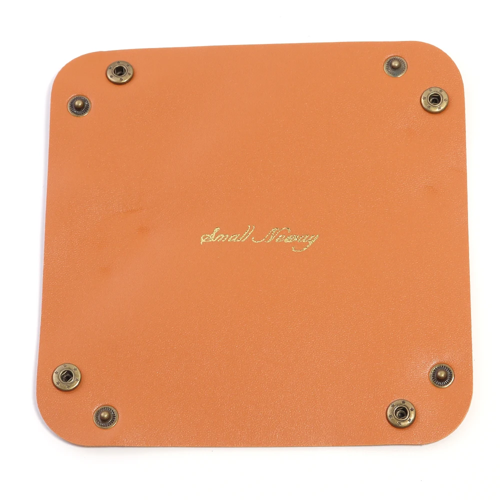 Nordic PU Leather Foldable Storage Tray - Stylish Desktop Organizer for Jewelry, Cosmetics, and Essentials