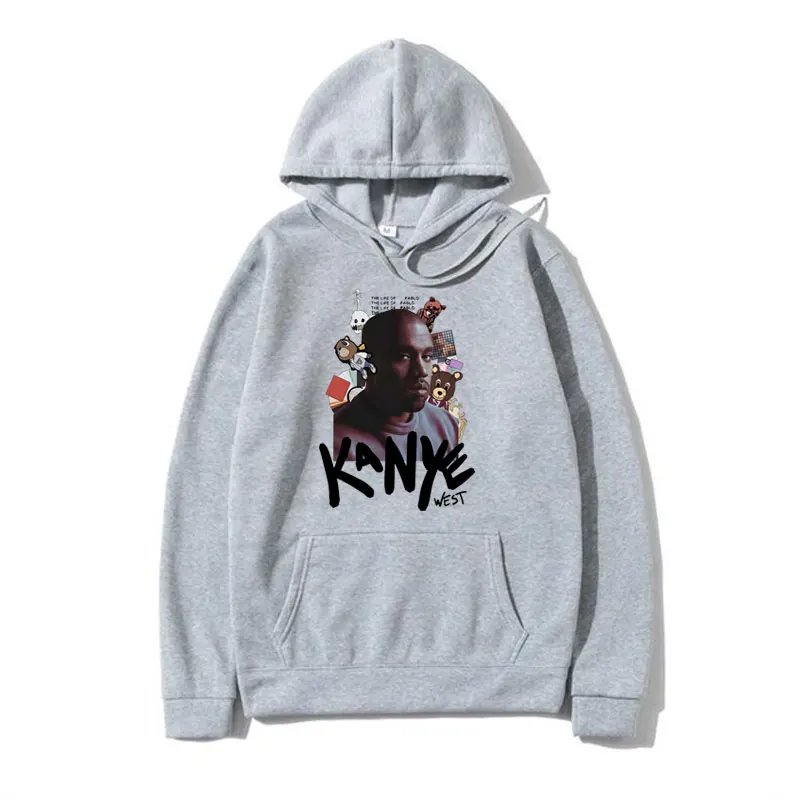 2024 Rapper Kanye West Hoodie Male Rock Hip-hop Aesthetic Harajuku Sweatshirts Fashion Casual Oversized Pullover Men Women Tops