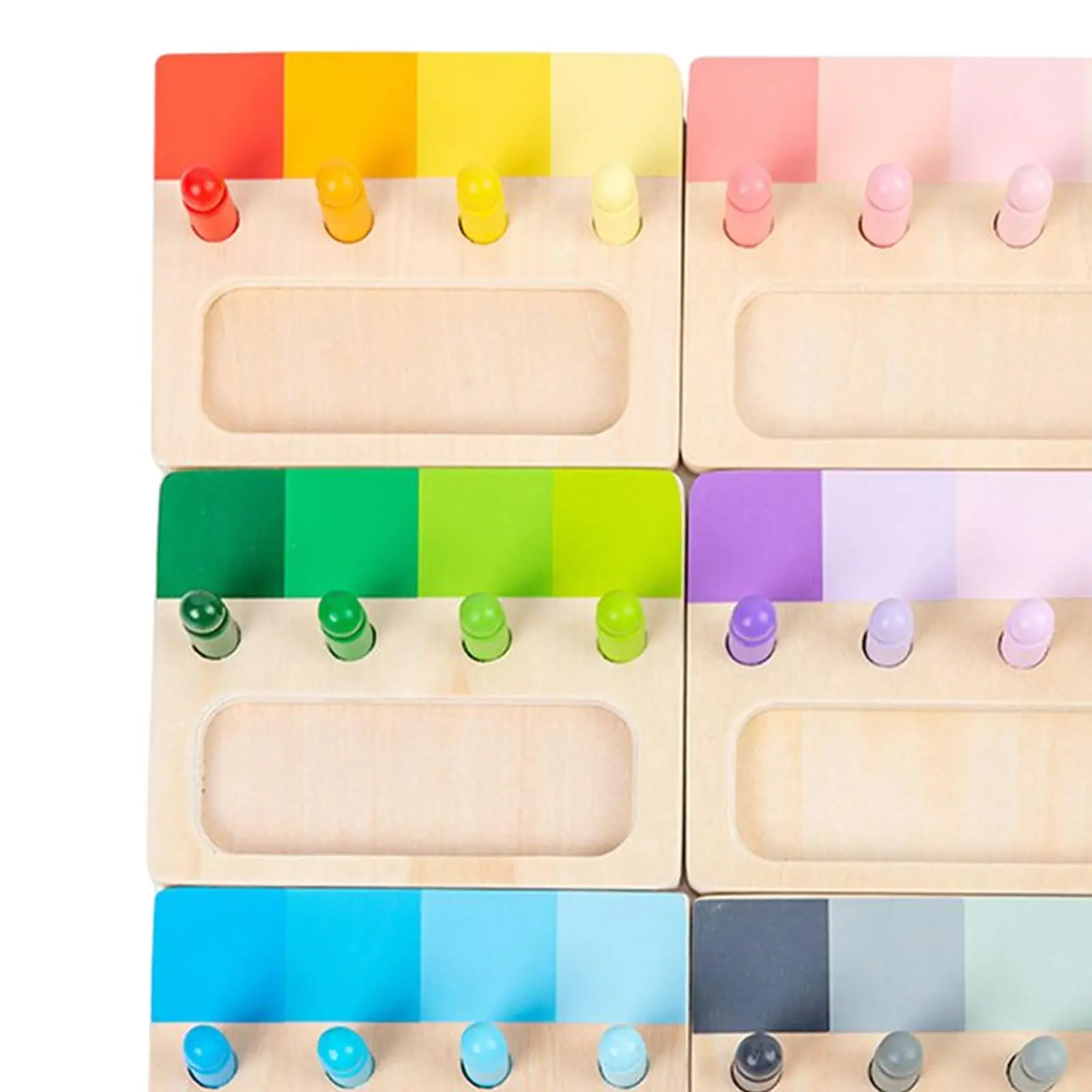 6Pcs Educational Color palette Sensorial Educational Tools Color Matching Toy for Exercise