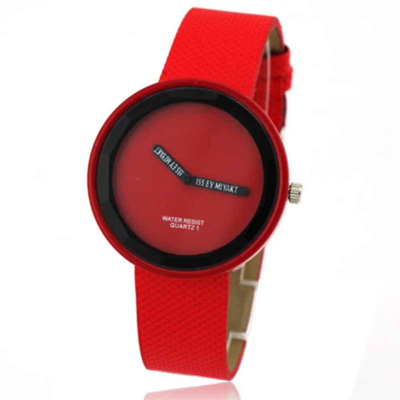 Womage Orologi Da Donna Moda Casual Orologi Da Donna Cinturino In Pelle Rossa Orologi Da Polso Al Quarzo Donna Bayan Kol Saati Relogio Feminino