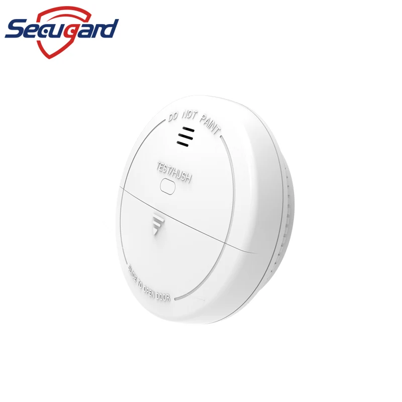 433MHz Wireless Smoke Alarm Fire Sensor 80db Sound Combination For Smart Home Security System