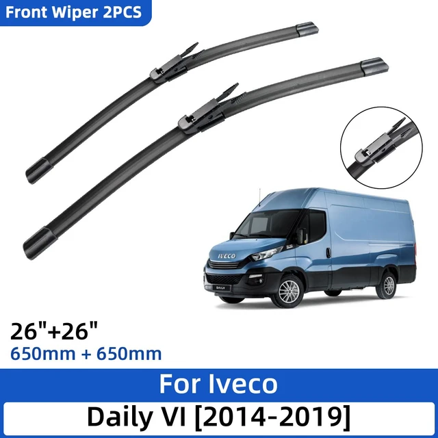 2PCS For Iveco Daily VI 2014-2019 Wiper Blades Windshield Windscreen Window Cutter Accessories 2016 2017 2018 2019 - AliExpress
