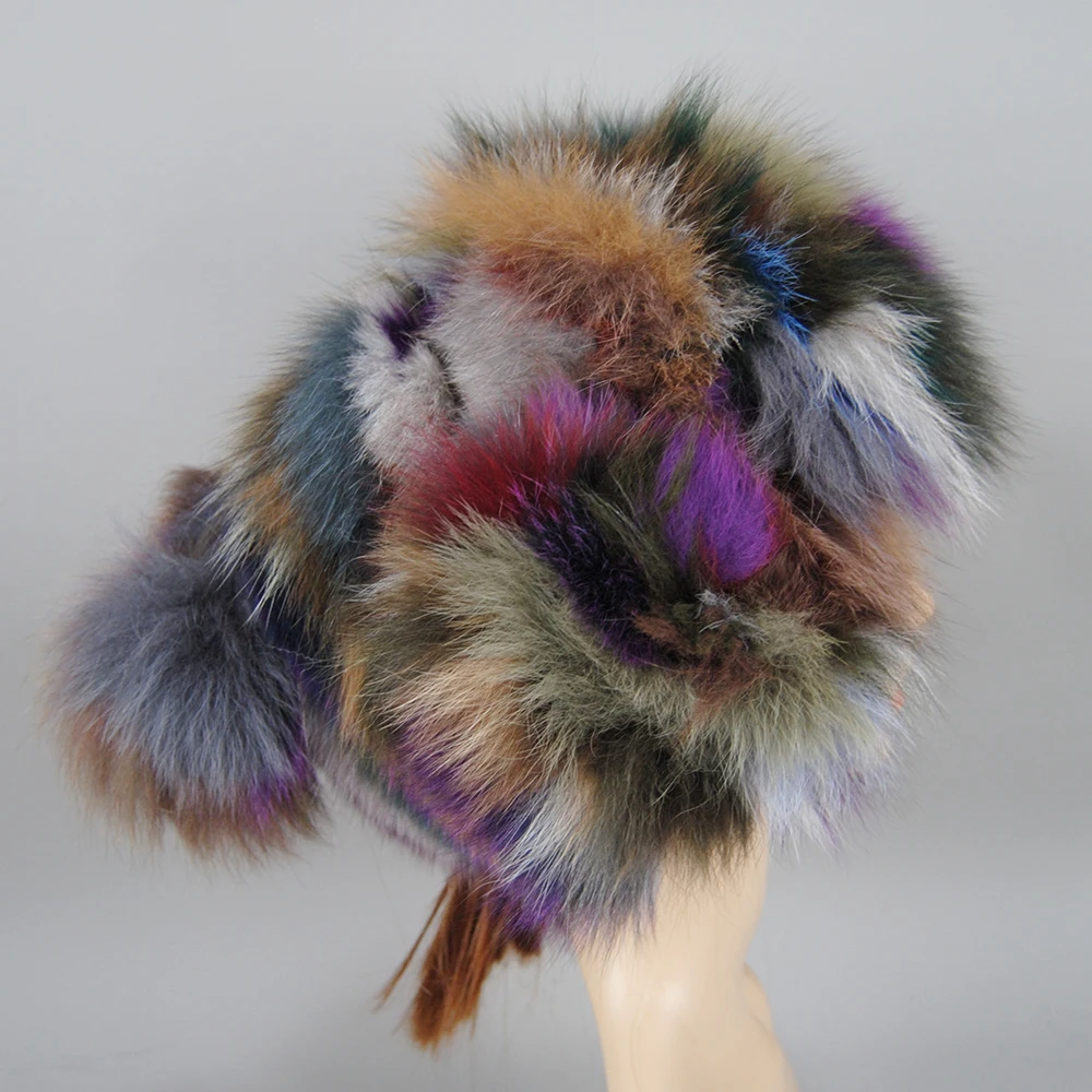 Winter Fur Hat Women For Real Fox Fur Russian