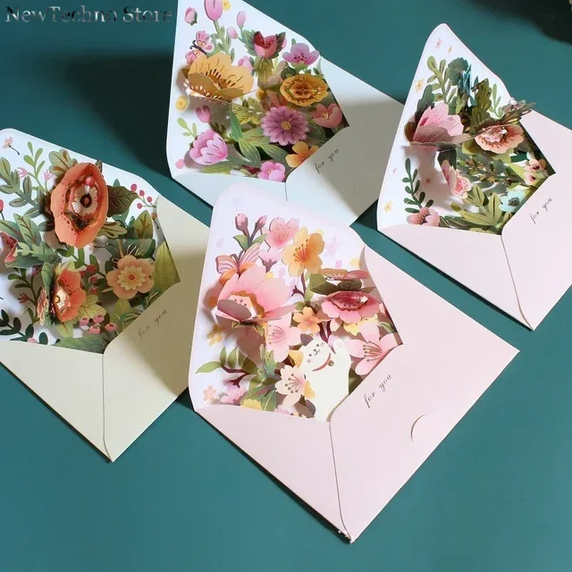 Flower Pop Up Greeting Cards 1