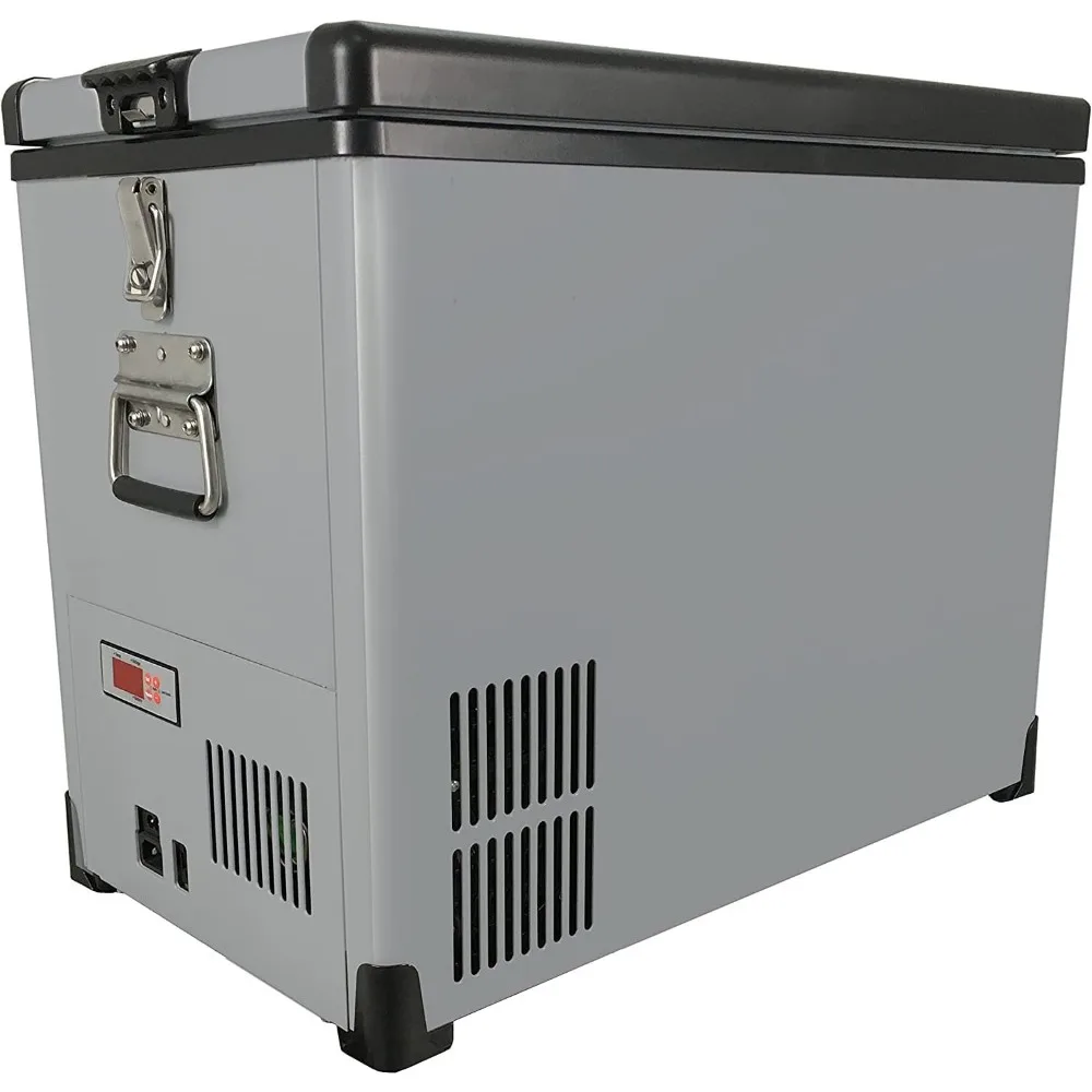 FM-62DZ 62 Quart Dual Zone Portable Refrigerator and Deep Freezer Chest, AC 110V/ DC 12V, Real Freezer for Car, Home