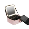 Smart LED Cosmetic Case with Mirror Cosmetic Bag Travel Makeup Bags for Women Fashion Portable Storage Bag Travel Makeup Bags 6