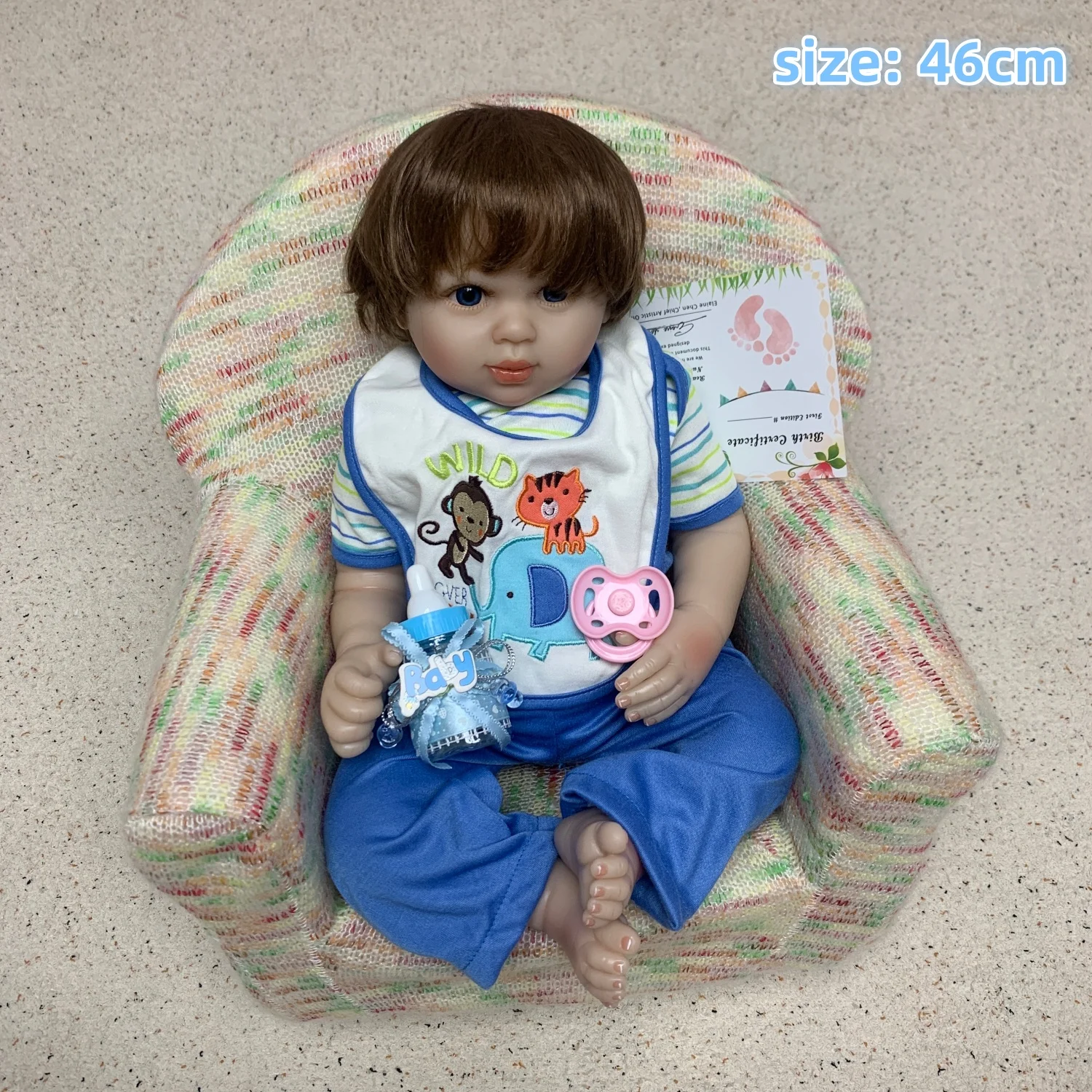 AWW! 18-20inch Reborn Toddler Doll 20inch Newborn Baby Doll Lifelike Bebe Realistic Doll Toy Boneca Brinquedo - 3