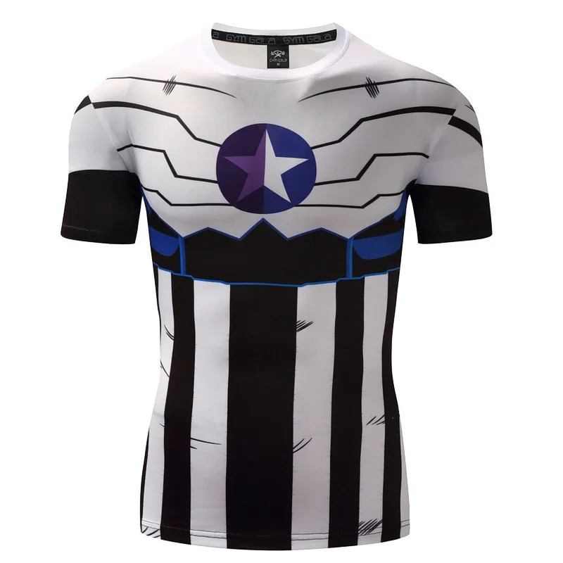 2024 Toy 3D Digital Printing Superman Summer Manica Corta Captain America Sports Tight Fitness Elastic Top Da Uomo