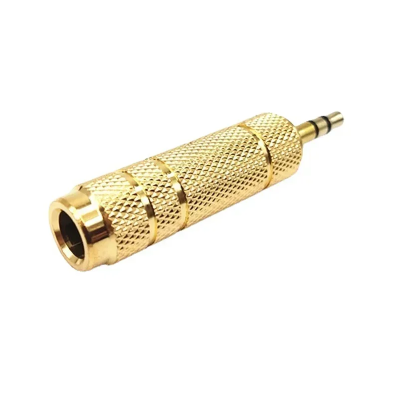 Premium Audio Adapter: 6.35mm Male to 3.5mm Female Converter for Earphones and Amplifiers