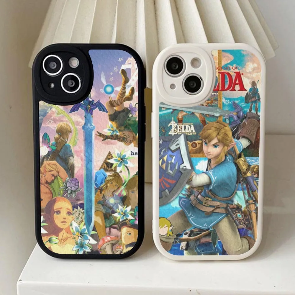 Gioco L-Legend Of Z-Zelda Custodia In Pelle Rigida Per Iphone 14 13 12 Mini 11 14 Pro Max Xs X Xr 7 8 Plus Fundas