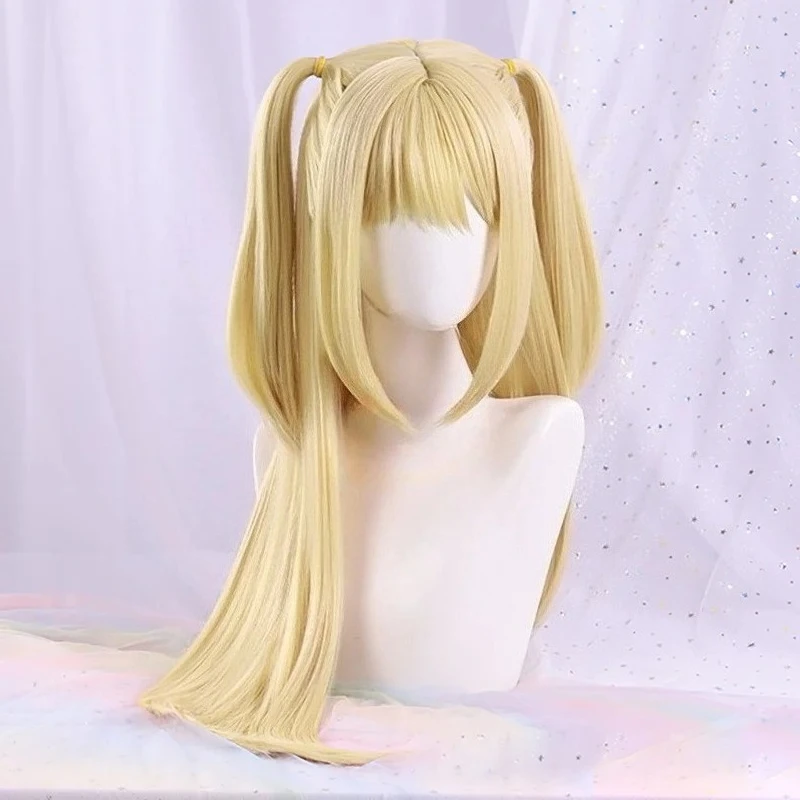 Golden Blonde Long Cosplay Wig - Heat-Resistant Synthetic Fiber Hair