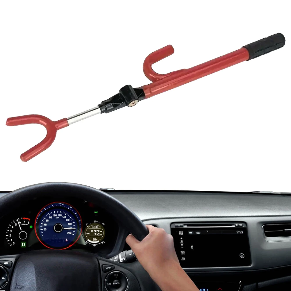 Heavy-Duty Security Car Lock U-Shaped Adjustable Car Steering Wheel ...