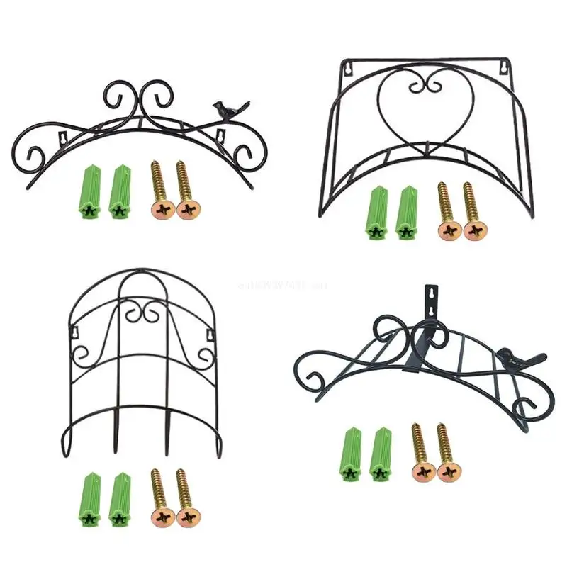 

for Creative Garden Hose Metal Holder Decorative Cast Iron Antique Wall Mount Bracket Pipe Hanging Hanger Storage Rack Dropship