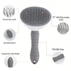 Pet Hair Remove Comb Self-cleaning Cat Slicker Brush Pet Waste Hair Comb For Cats Grooming Brushes Dog Combs Cat Accessories 2