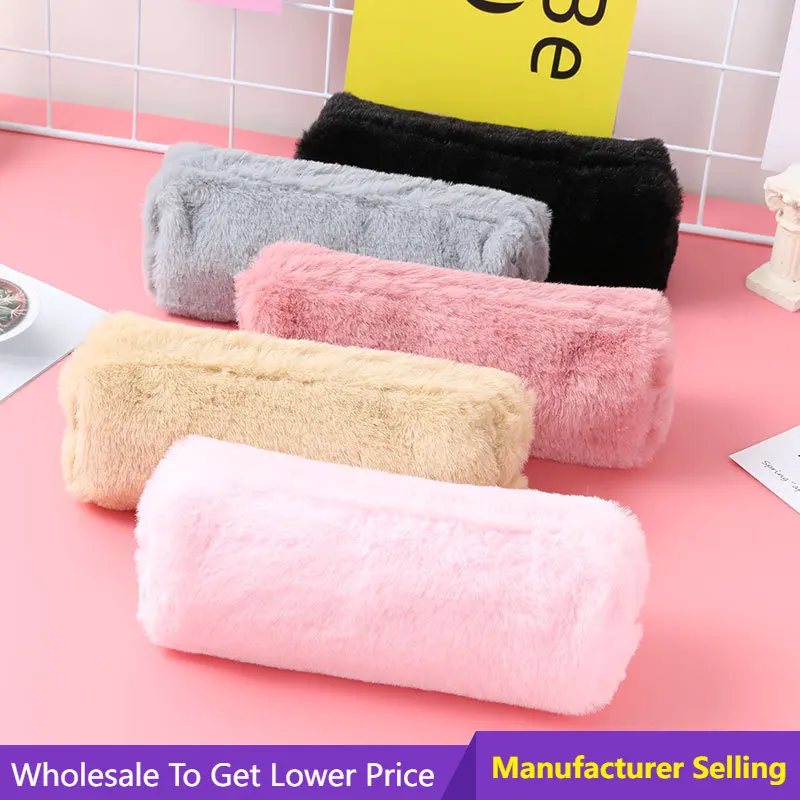 

Plush Pencil Pouch Pen Bag Pencil Case Large Capacity Pencil Case Pen Box School Stationery School Office Supplies Stationery