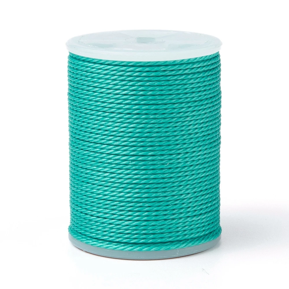 PandaHall 1mm Gewachste Polyesterkordel Gedrehter Gewachster Faden für DIY Makramee Armbänder Halsketten Schmuckherstellung Zubehör – Detail 27